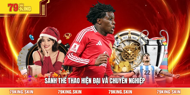 Sảnh thể thao hiện đại và chuyên nghiệp